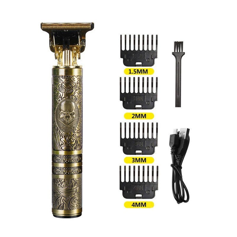 Trim Electric Metal Hair Cutting Knife Clippers Buddha Head Dragon And Phoenix - Jabula & Co