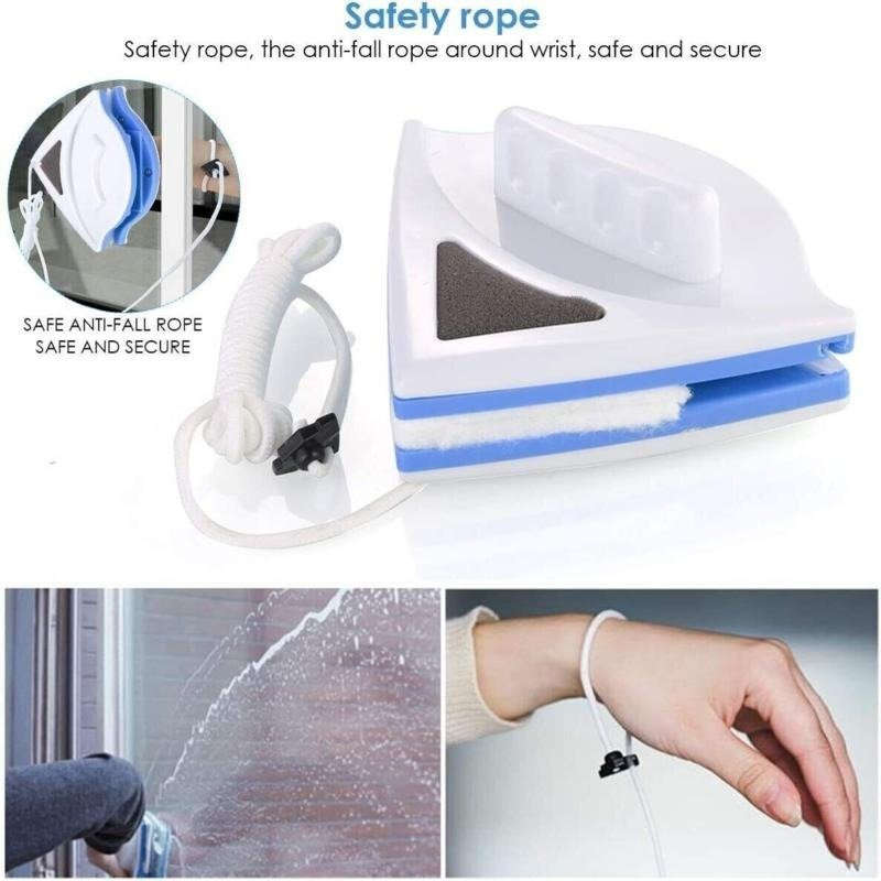 2-3 Days Arrive Magnetic Window Double Sided Cleaning Single Glazed Glass Cleaner Sponge Wiper UK - Jabula & Co