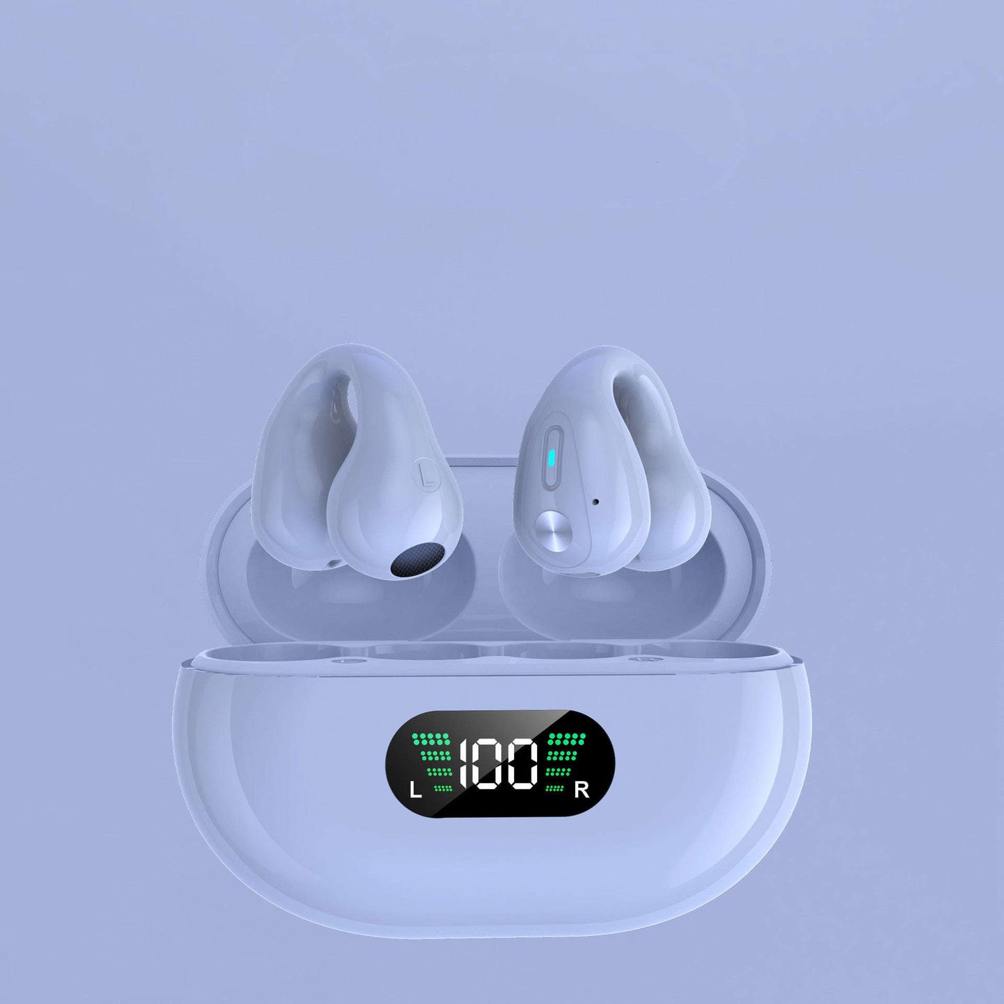 Bone Conduction Headphones TWS Earbuds Ear Clip Bluetooth 5.3 Touch Wireless Earphone In-Ear Bass HIFI Sports Headset - Jabula & Co