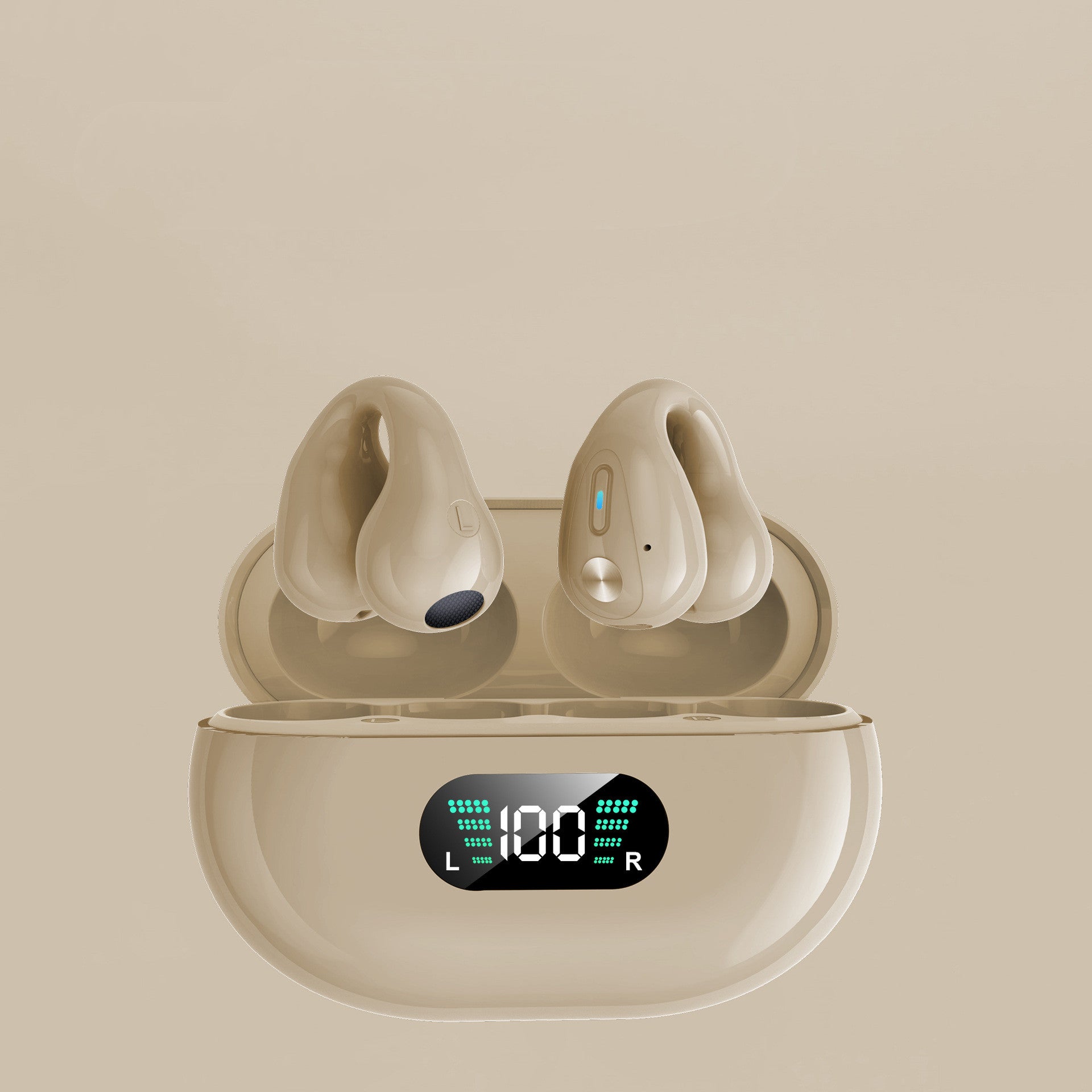 Bone Conduction Headphones TWS Earbuds Ear Clip Bluetooth 5.3 Touch Wireless Earphone In-Ear Bass HIFI Sports Headset - Jabula & Co