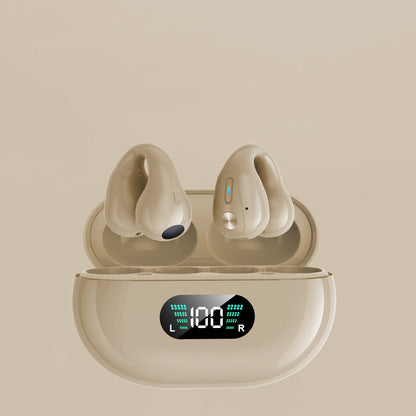 Bone Conduction Headphones TWS Earbuds Ear Clip Bluetooth 5.3 Touch Wireless Earphone In-Ear Bass HIFI Sports Headset - Jabula & Co