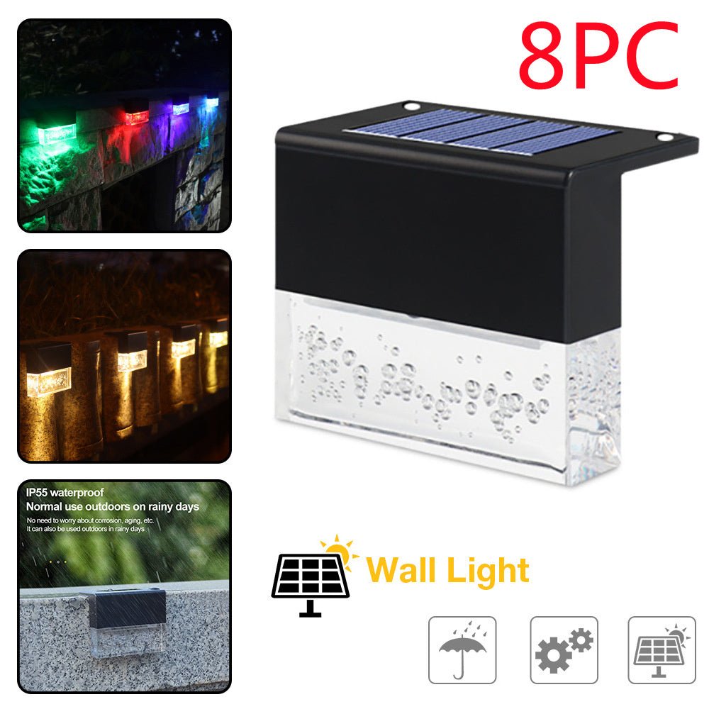 Waterproof New RGB LED Solar Light Step Fence Light - Jabula & Co