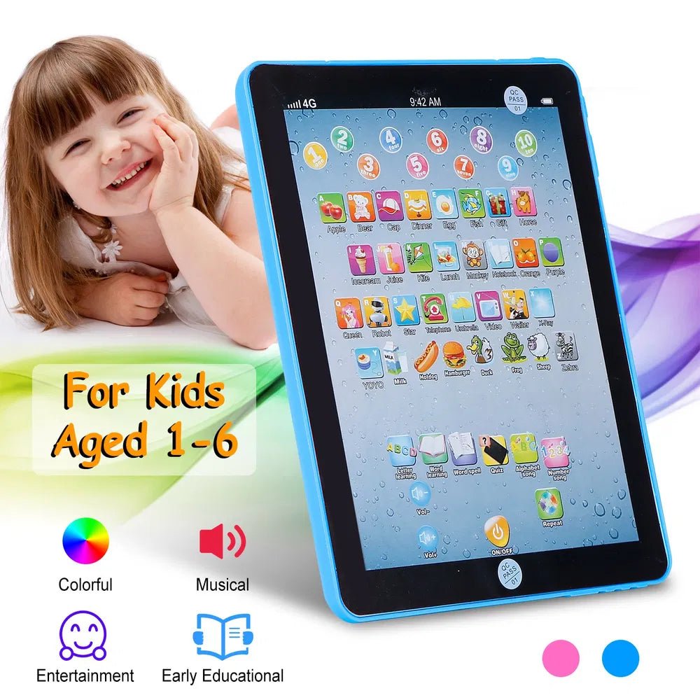 Baby Learning Tablet Educational Mini Pads Toys Touch Learn Toddler Tablet For ABC Numbers Words Gift by Jabula & Co