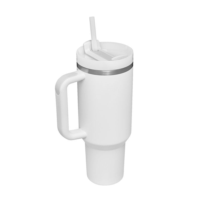 40 Oz Tumbler With Handle Straw Insulated, Stainless Steel Spill Proof Vacuum Coffee Cup Tumbler With Lid Tapered Mug Gifts For Valentine Lover Suitable For Car Gym Office Travel by Beckett