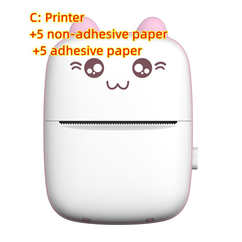 Mini Printer Portable Mini Bluetooth WiFi New Wrong Printer Mobile Phone Photo Title Note Hot Print Pocket Student Error Label Printer - Jabula & Co