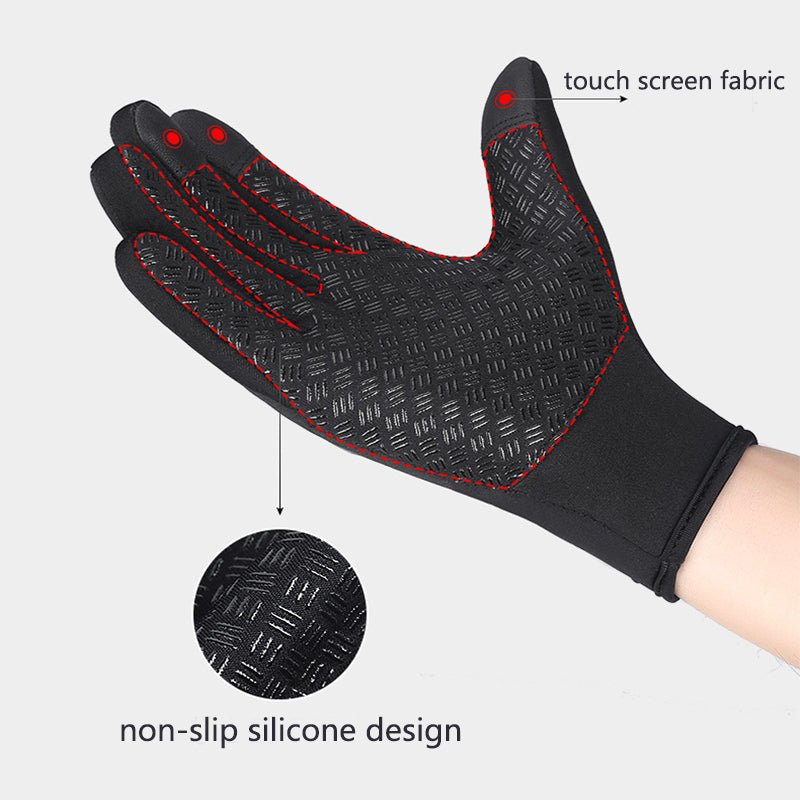 Winter Gloves Touch Screen Riding Motorcycle Sliding Waterproof Sports Gloves With Fleece by Jabula & Co