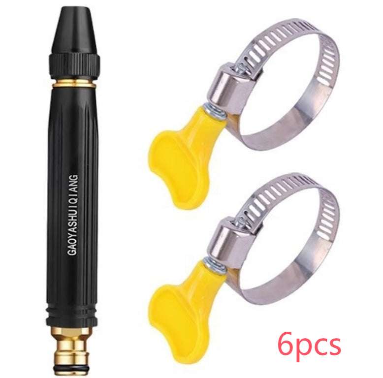 Portable High Pressure Washing Water Gun Car Wash Nozzle Adjustable Nipple Type Direct Spray Home Garden Shower Watering Hose by Jabula & Co