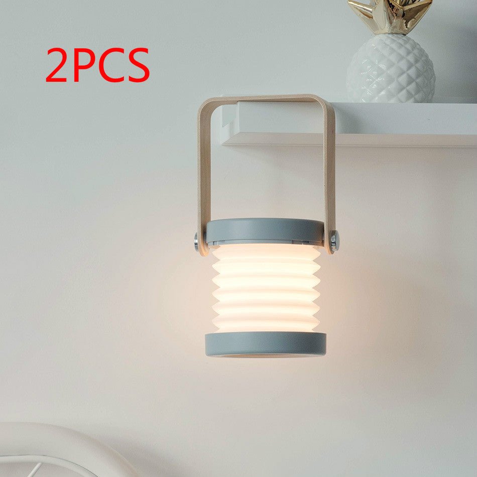 Foldable Touch Dimmable Reading LED Night Light Portable Lantern Lamp USB Rechargeable For Home Decor - Jabula & Co