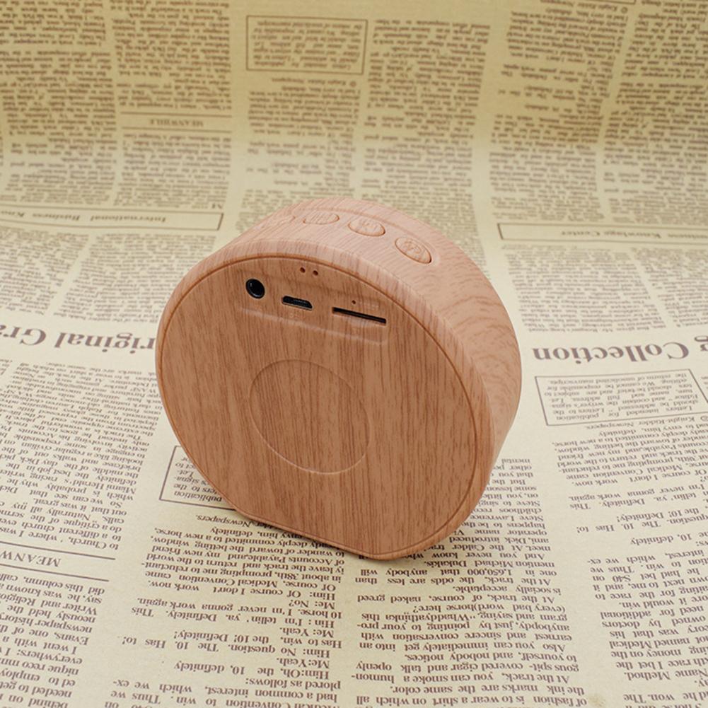 Mini Wood Bluetooth Speaker Portable Outdoor Wireless Support AUX TF - Jabula & Co