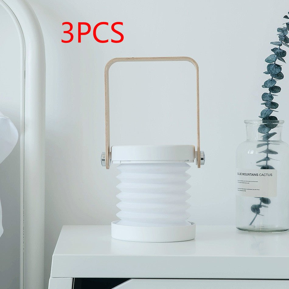 Foldable Touch Dimmable Reading LED Night Light Portable Lantern Lamp USB Rechargeable For Home Decor - Jabula & Co