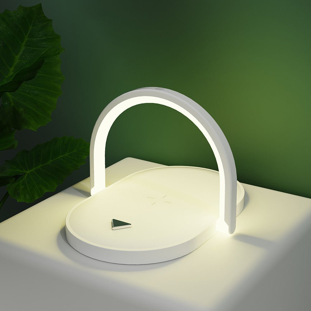 3 In 1 Foldable Wireless Charger Night Light Wireless Charging Station Stonego LED Reading Table Lamp 15W Fast Charging Light - Jabula & Co