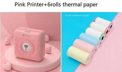 Mini Bliuetooth Wireless Thermal Printer Paper Sticker Label Printer - Jabula & Co