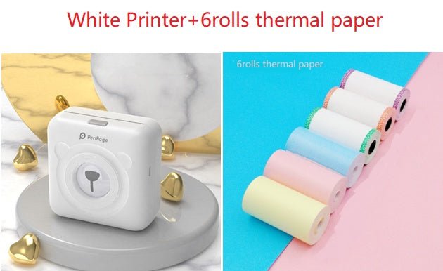 Mini Bliuetooth Wireless Thermal Printer Paper Sticker Label Printer - Jabula & Co