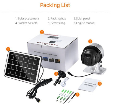 Solar Powered Wireless WiFi Surveillance Camera - Jabula & Co