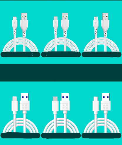 Compatible with Apple , Suitable For Apple Android Data Cable 5A Fast Charging Cable Type-C fast Charging Charging Cable Mobile Phone Accessories Factory Direct Supply - Jabula & Co