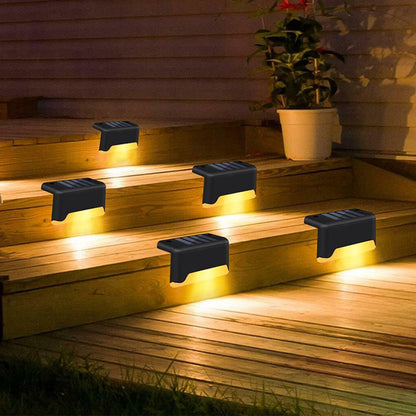 New Upgrade Waterproof LED Solar Fence Lamp Solar Deck Lights Solar Step Light Outdoor For Patio Stairs Garden Pathway Step Yard - Jabula & Co