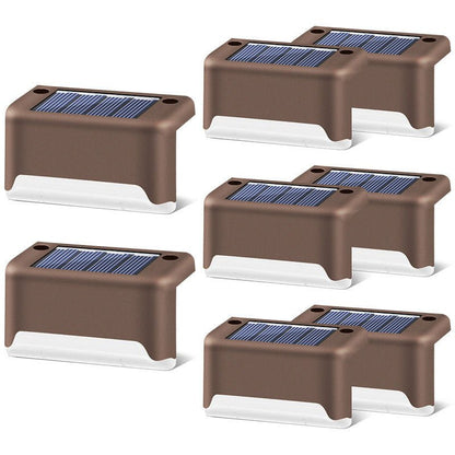New Upgrade Waterproof LED Solar Fence Lamp Solar Deck Lights Solar Step Light Outdoor For Patio Stairs Garden Pathway Step Yard - Jabula & Co