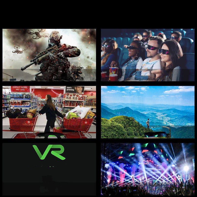New VRG Pro 3D VR Glasses Virtual Reality Full Screen Visual Wide-Angle VR Glasses For 5 To 7 Inch Smartphone Eyeglasses Devices - Jabula & Co