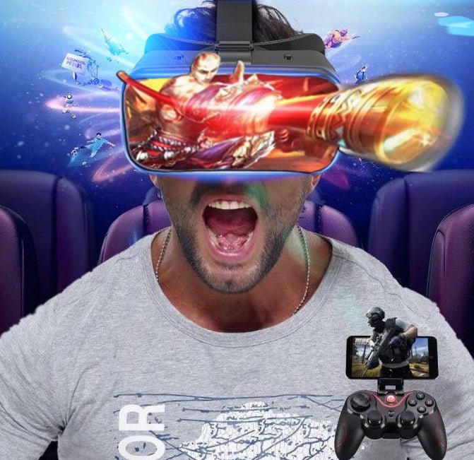 New VRG Pro 3D VR Glasses Virtual Reality Full Screen Visual Wide-Angle VR Glasses For 5 To 7 Inch Smartphone Eyeglasses Devices - Jabula & Co