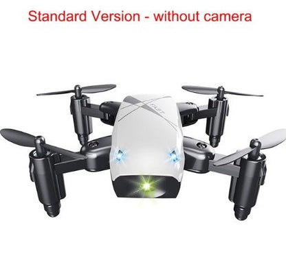 Micro Foldable RC Drone 3D Bearing Steering Wheel Remote Control Quadcopter Toys With Camera WiFi APP Control Helicopter Dron Kids Gift - Jabula & Co
