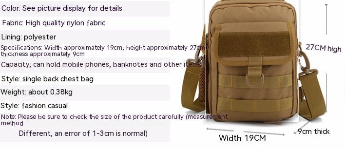 Outdoor Wear-resistant Sports Chest Bag - Jabula & Co