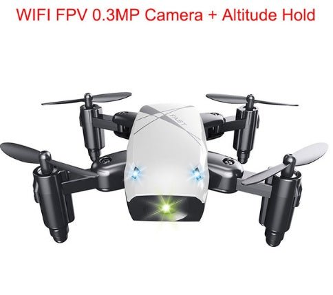 Micro Foldable RC Drone 3D Bearing Steering Wheel Remote Control Quadcopter Toys With Camera WiFi APP Control Helicopter Dron Kids Gift - Jabula & Co