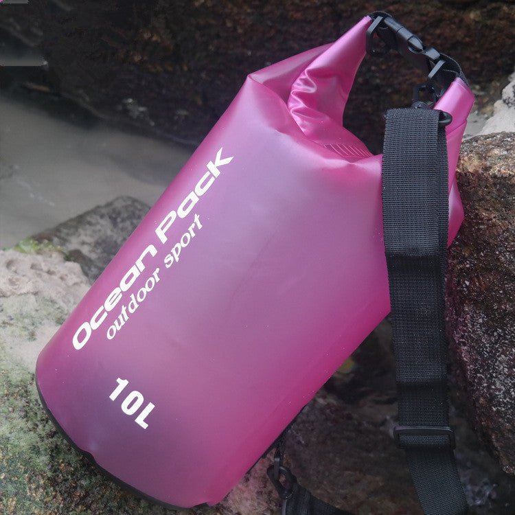Spot beach bag anti water bucket bag PVC waterproofing bag drifting waterproof bag swimming bag outdoor sports bag - Jabula & Co