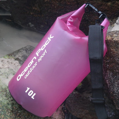 Spot beach bag anti water bucket bag PVC waterproofing bag drifting waterproof bag swimming bag outdoor sports bag - Jabula & Co