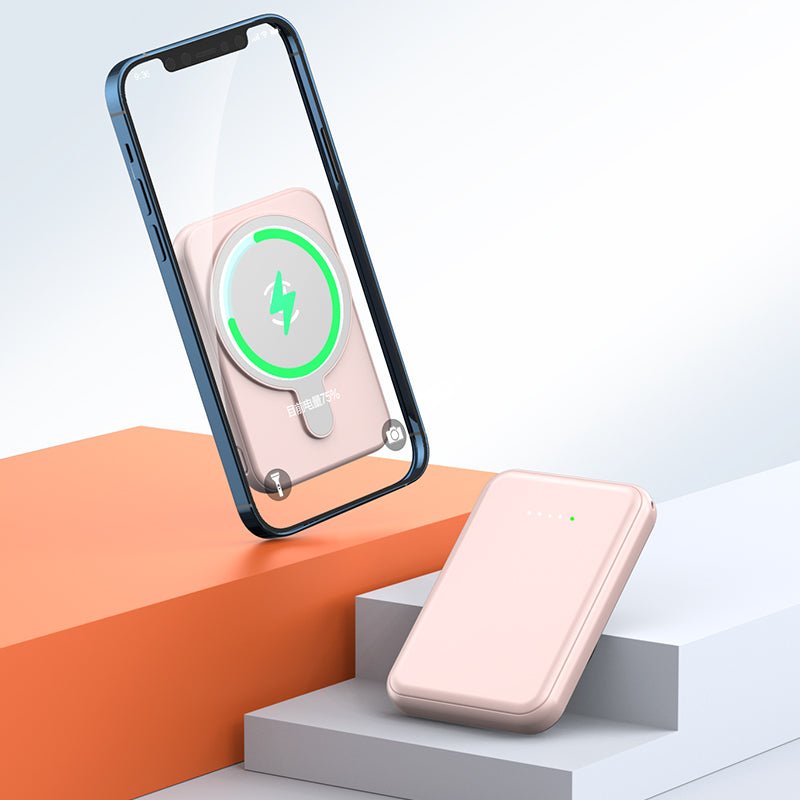 Mini Magnetic Power Bank 5000mAh Wireless - Jabula & Co