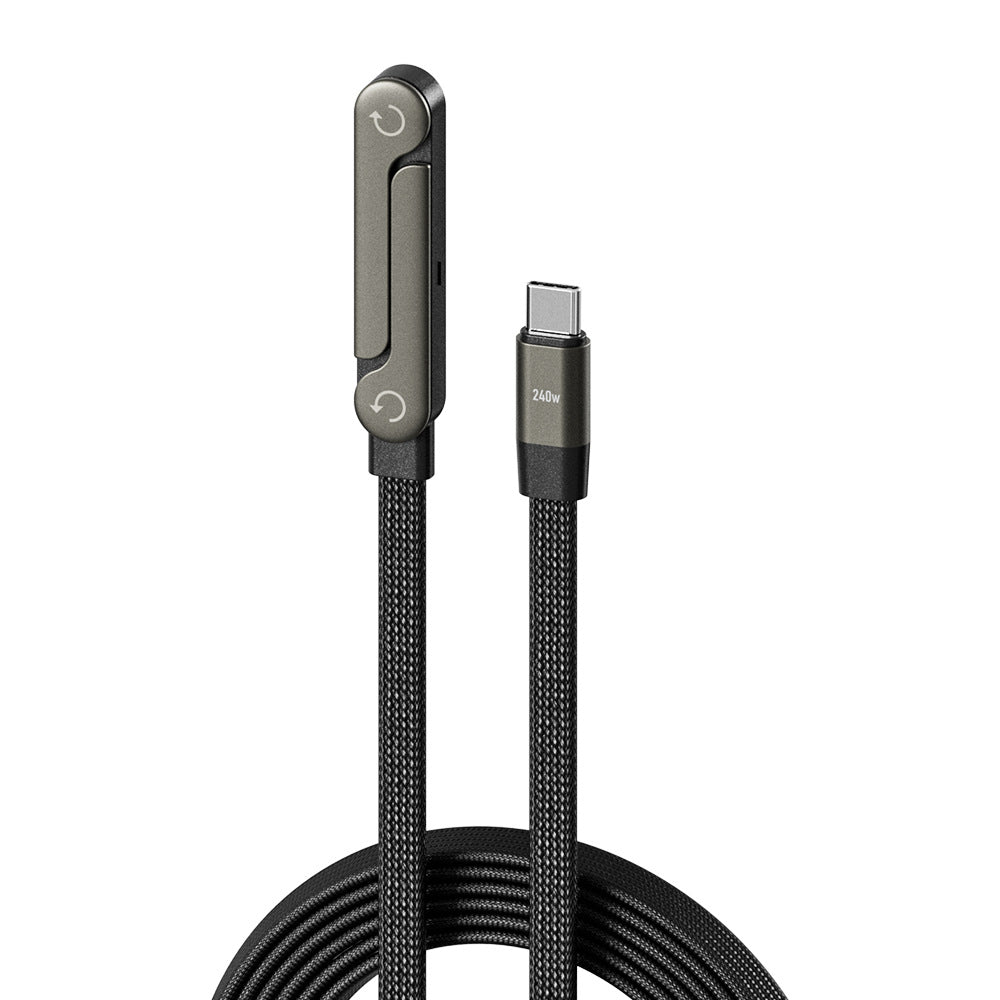 Fast Charging Foldable Bracket Data Cable 2-in-1 Data Wire Foldable Phone Tablet Stand Type-C To Type-C USB-A To Type-C - Jabula & Co