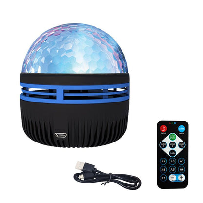 LED Star Galaxy Projector Lamp Spotlight Colorful Rotating Magic Ball Bedroom Atmosphere Lamp Bar KTV Disco Party Stage Light - Jabula & Co