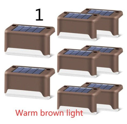 New Upgrade Waterproof LED Solar Fence Lamp Solar Deck Lights Solar Step Light Outdoor For Patio Stairs Garden Pathway Step Yard by Beckett