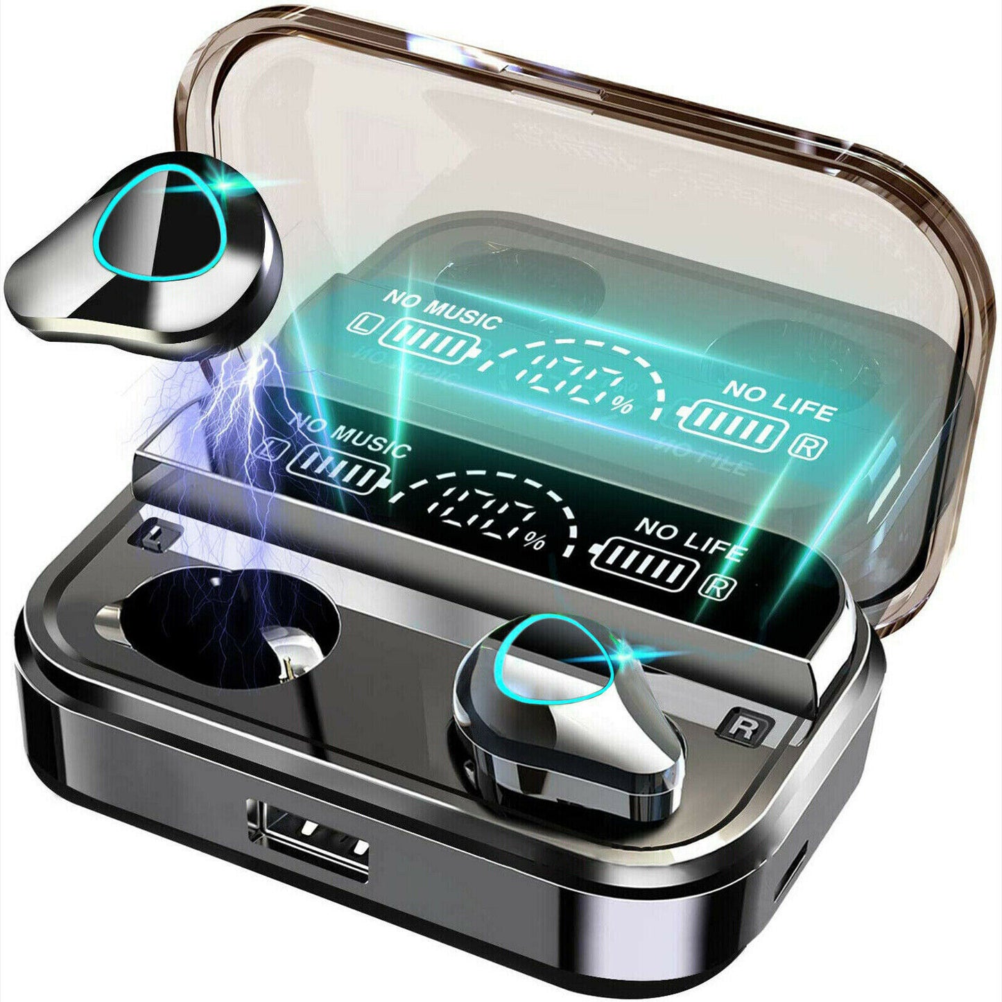 TWS Wireless 5.1 Waterproof Bluetooth Sports Waterproof Earphones - Jabula & Co