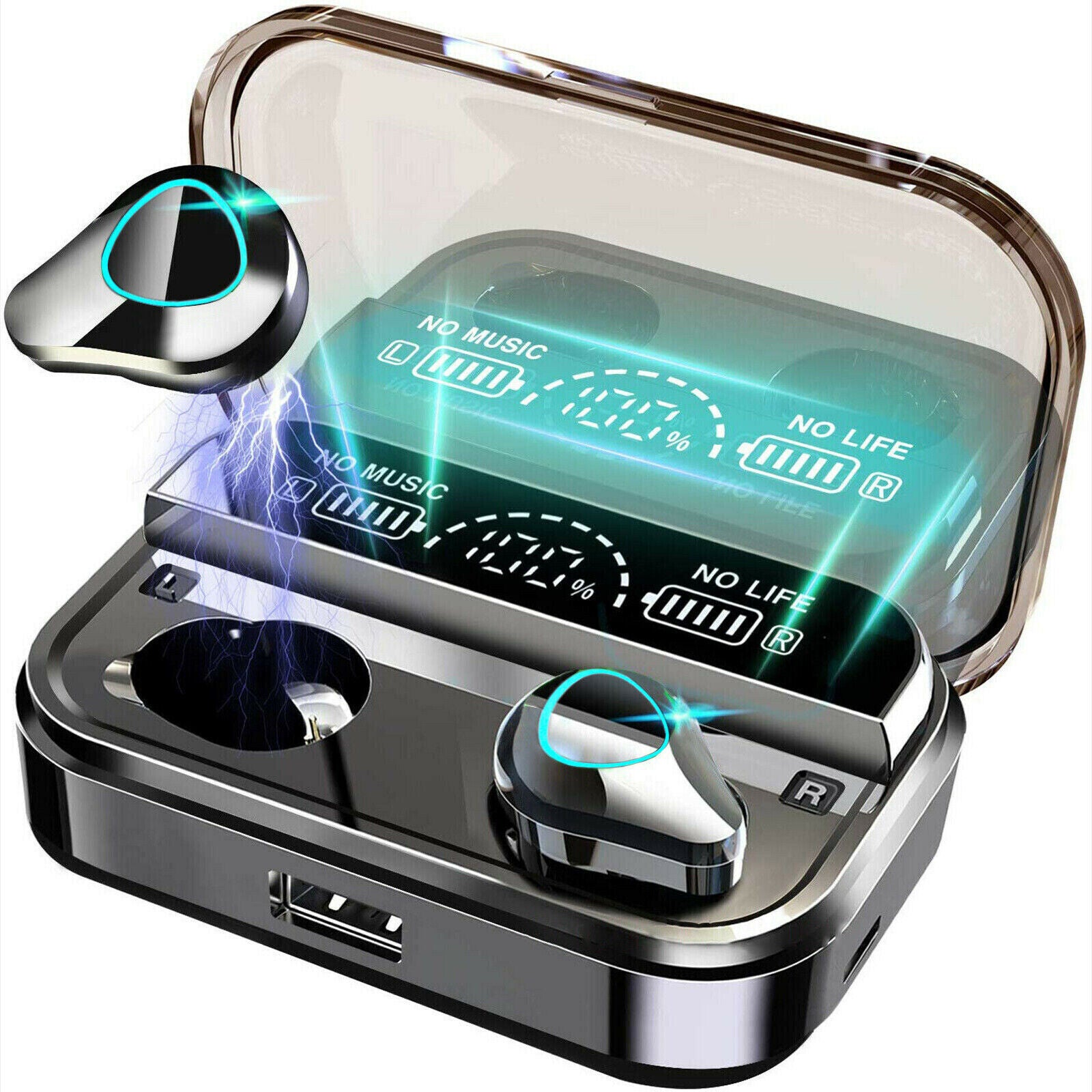 TWS Wireless 5.1 Waterproof Bluetooth Sports Waterproof Earphones - Jabula & Co