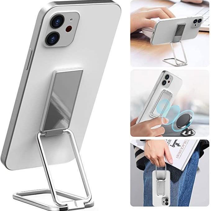 Foldable Mobile Phone Holder Ring Buckle Retractable Desktop CellPhone Stand Car Magnetic Bracket Office Accessories - Jabula & Co