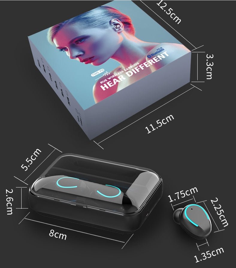 Multifunction Bluetooth Headset Binaural Movement Power Bank Phone Support - Jabula & Co