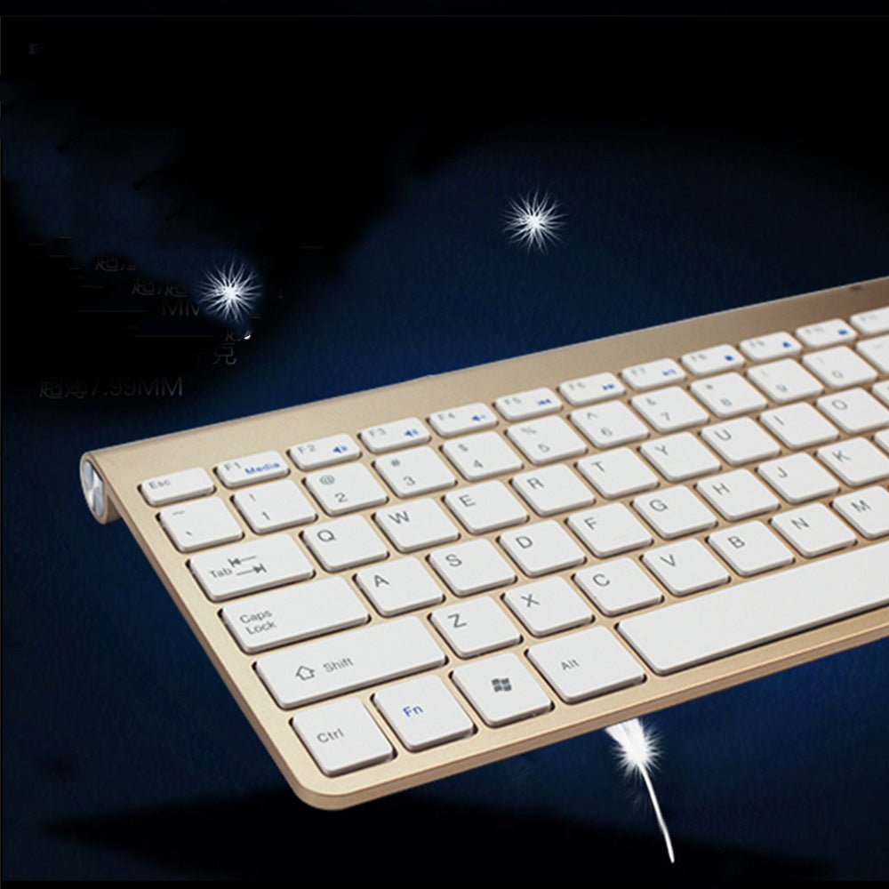 2.4G Wireless Keyboard And Mouse Protable Mini Keyboard Mouse Combo Set For Notebook Laptop Mac Desktop PC Computer Smart TV PS4 - Jabula & Co