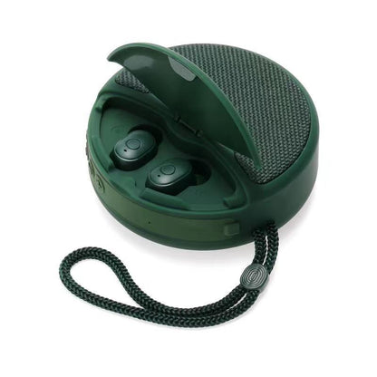Outdoor Portable Headset Bluetooth Speaker Integrated Wireless 3D Stereo Subwoofer Music Speaker Support TF Card FM Radio - Jabula & Co