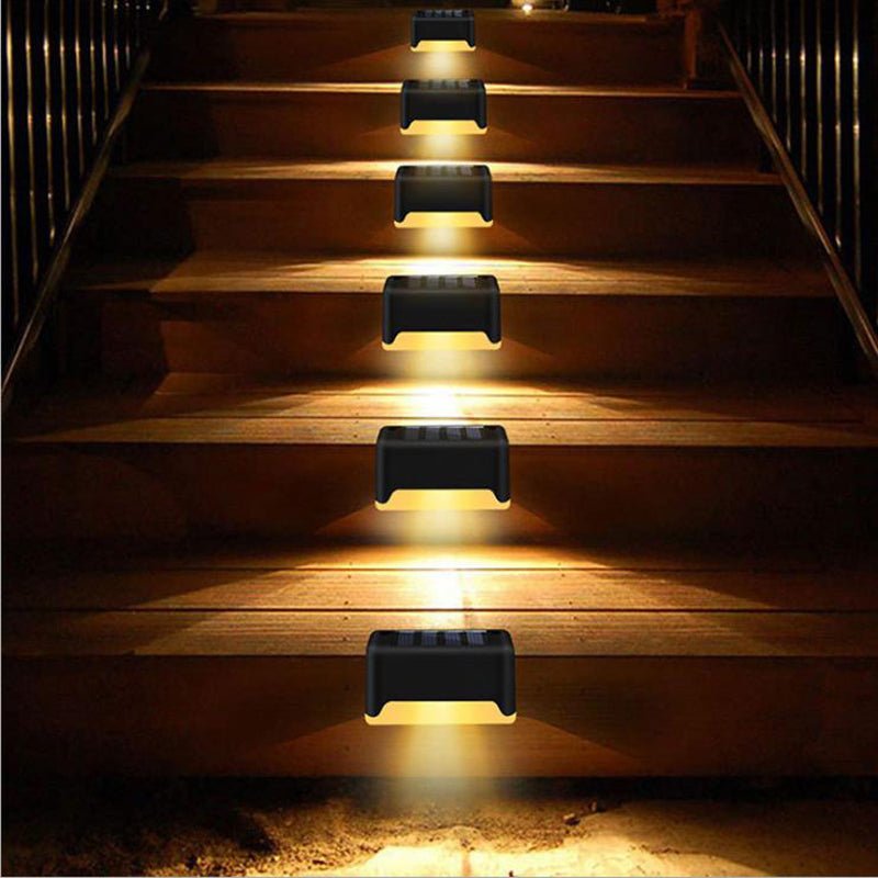 New Upgrade Waterproof LED Solar Fence Lamp Solar Deck Lights Solar Step Light Outdoor For Patio Stairs Garden Pathway Step Yard - Jabula & Co