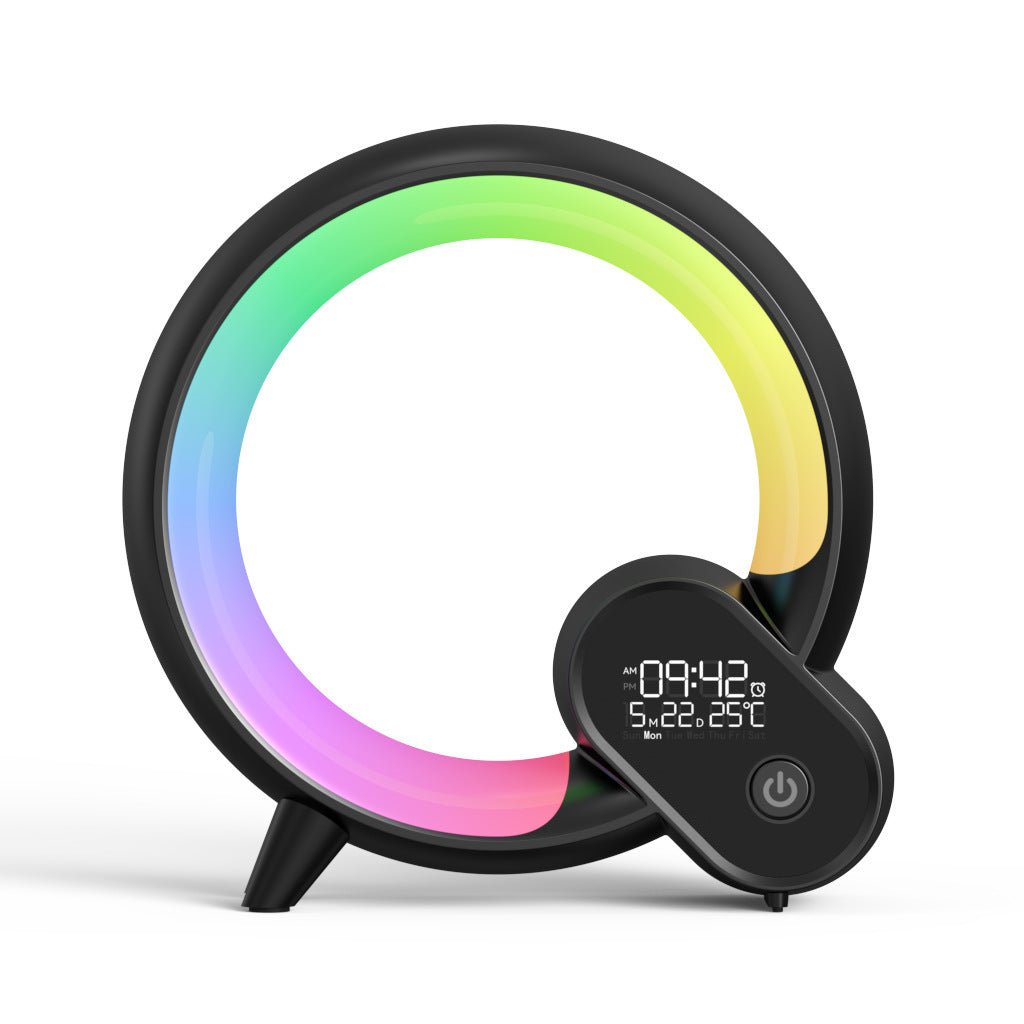Creative Q Light Analog Sunrise Digital Display Alarm Clock Bluetooth Audio Intelligent Wake-up Q Colorful Atmosphere Light by Jabula & Co