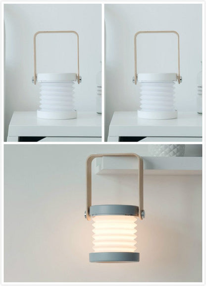Foldable Touch Dimmable Reading LED Night Light Portable Lantern Lamp USB Rechargeable For Home Decor - Jabula & Co