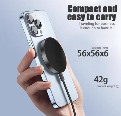IPhone 17 Pro Pro Max Wireless Charger 15W Magnetic Wireless Fast Charging, Compatible With IPhone 12, 13, 14, 15, 16, And 17 Pro, Pro Max Series Models - Jabula & Co