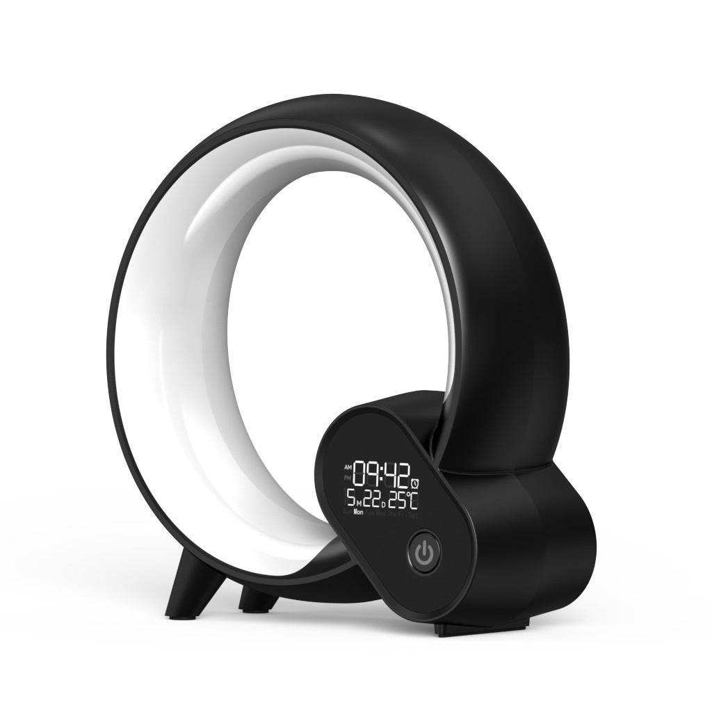 Creative Q Light Analog Sunrise Digital Display Alarm Clock Bluetooth Audio Intelligent Wake-up Q Colorful Atmosphere Light by Jabula & Co