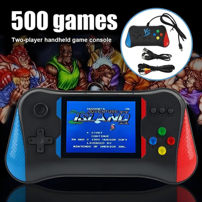 3.5'' 500 Classic Games Handheld Retro Video Game Console Player For Kids Adults