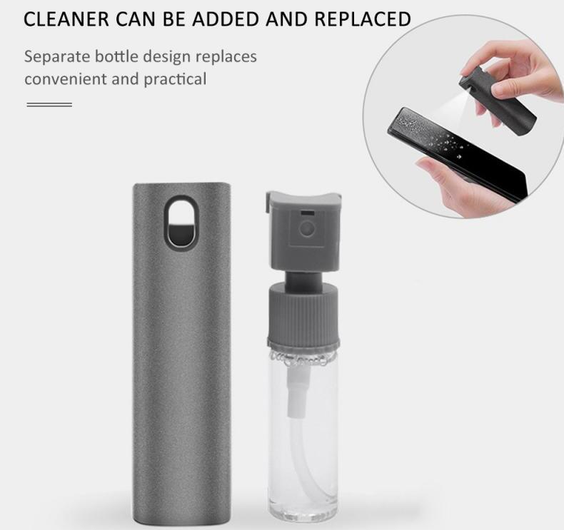 2 In 1 Phone Computer Screen Cleaner Kit For Screen Dust Removal Microfiber Cloth Set - Jabula & Co