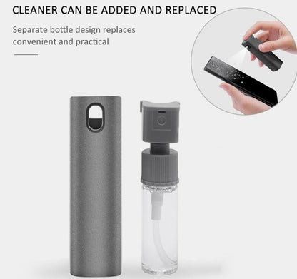 2 In 1 Phone Computer Screen Cleaner Kit For Screen Dust Removal Microfiber Cloth Set - Jabula & Co