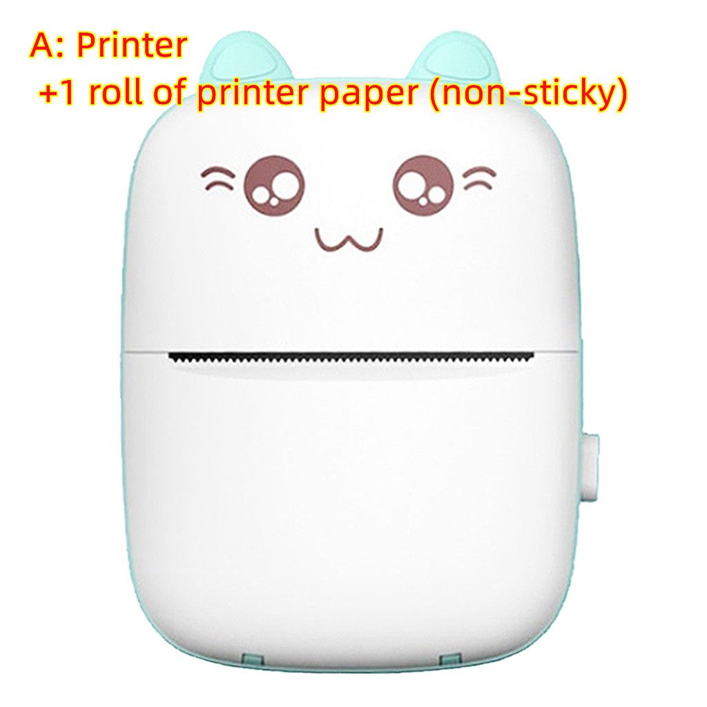 Mini Printer Portable Mini Bluetooth WiFi New Wrong Printer Mobile Phone Photo Title Note Hot Print Pocket Student Error Label Printer - Jabula & Co