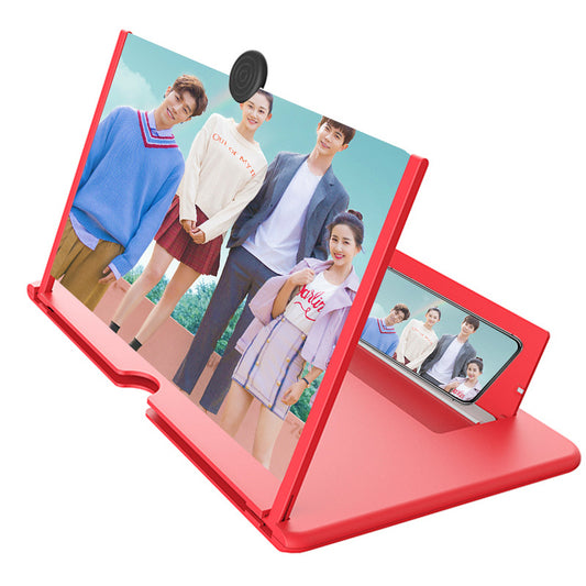 12 Inch Mobile Phone Screen Amplifier with Eye Protection & Built-In Stand for Enhanced Viewing