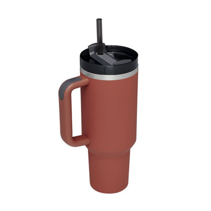40 Oz Tumbler With Handle Straw Insulated, Stainless Steel Spill Proof Vacuum Coffee Cup Tumbler With Lid Tapered Mug Gifts For Valentine Lover Suitable For Car Gym Office Travel by Beckett