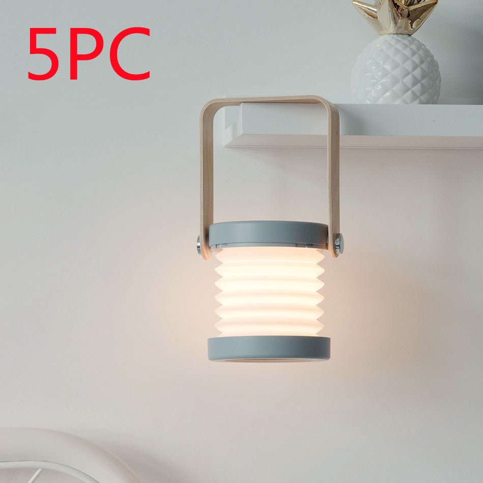 Foldable Touch Dimmable Reading LED Night Light Portable Lantern Lamp USB Rechargeable For Home Decor - Jabula & Co